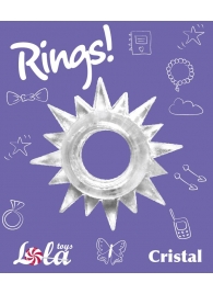 Прозрачное эрекционное кольцо Rings Cristal - Lola Games - в Пскове купить с доставкой