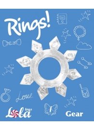 Прозрачное эрекционное кольцо Rings Gear - Lola Games - в Пскове купить с доставкой