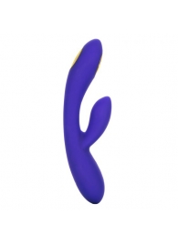 Фиолетовый вибратор с функцией электростимуляции Intimate E-Stimulator Dual Wand - 21,5 см. - California Exotic Novelties - купить с доставкой в Пскове