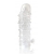 Закрытая прозрачная рельефная насадка Crystal sleeve - 13 см. - Erowoman-Eroman - в Пскове купить с доставкой