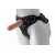Черный пояс-трусики с двумя насадками Soft-Dolli - 16,5 и 10,5 см. - LOVETOY (А-Полимер) - купить с доставкой в Пскове