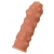 Телесная реалистичная насадка KOKOS Extreme Sleeve 11 с дополнительной стимуляцией - 12,7 см. - KOKOS - в Пскове купить с доставкой