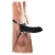 Чёрный полый страпон 7  Silicone Hollow Strap-On - 18 см. - Pipedream - купить с доставкой в Пскове
