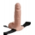 Телесный перезаряжаемый вибрострапон 7  Hollow Rechargeable Strap-on with Balls - 20,3 см. - Pipedream - купить с доставкой в Пскове