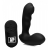 Черный стимулятор простаты Alpha-Pro 7X P-Milker Silicone Prostate Stimulator with Milking Bead - XR Brands - в Пскове купить с доставкой