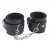 Черные оковы на ноги Obey Me Leather Ankle Cuffs - Chisa - купить с доставкой в Пскове