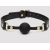 Черный кляп-шар Bound to You Faux Leather Ball Gag - Fifty Shades of Grey - купить с доставкой в Пскове