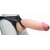 Телесный реалистичный фаллоимитатор на черных трусиках Real Big Strap-On - 34,5 см. - LOVETOY (А-Полимер) - купить с доставкой в Пскове