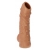Телесная насадка с пупырышками и открытой головкой Nude Sleeve M - 12 см. - KOKOS - в Пскове купить с доставкой