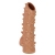 Телесная насадка с шипами и открытой головкой Nude Sleeve L - 14 см. - KOKOS - в Пскове купить с доставкой