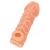 Телесная закрытая насадка с венками Cock Sleeve Size S - 13,8 см. - KOKOS - в Пскове купить с доставкой Телесная закрытая насадка с венками Cock Sleeve Size S - 13,8 см. - KOKOS - в Пскове купить с доставкой