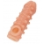 Телесная закрытая насадка с шариками Cock Sleeve Size M - 15,6 см. - KOKOS - в Пскове купить с доставкой