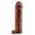 Коричневая насадка с кольцом Perfect 2 Extension with Ball Strap - 19 см. - Pipedream - в Пскове купить с доставкой
