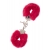 Металлические наручники с красной меховой опушкой METAL HANDCUFF WITH PLUSH RED - Dream Toys - купить с доставкой в Пскове
