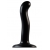 Черный фаллоимитатор-насадка Strap-On-Me P G spot Dildo size S - 16,4 см. - Strap-on-me - купить с доставкой в Пскове