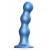 Голубая насадка Strap-On-Me Dildo Plug Balls size S - Strap-on-me - купить с доставкой в Пскове