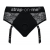 Черные трусики для насадок Diva Lingerie Harness - size L - Strap-on-me - купить с доставкой в Пскове