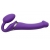 Фиолетовый безремневой вибрострапон Vibrating Bendable Strap-On - size L - Strap-on-me - купить с доставкой в Пскове
