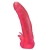 Розовая насадка для страпона с клиторальными лепестками - 18,5 см. - LOVETOY (А-Полимер) - купить с доставкой в Пскове