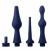 Набор из 3 универсальных насадок для анального душа Universal 3 Piece Silicone Enema Attachment Set - XR Brands - купить с доставкой в Пскове