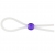 Прозрачное лассо с фиолетовой бусиной SILICONE COCK RING WITH BEAD LAVENDER - NMC - в Пскове купить с доставкой