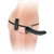 Черный страпон с вагинальной пробкой Deluxe Vibrating Penetrix Strap-On - 19 см. - Pipedream - купить с доставкой в Пскове