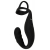 Черное эрекционное кольцо со стимуляцией промежности и анальной пробкой Cock Ring with RC Prostate Plug - Orion - в Пскове купить с доставкой
