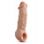 Телесная насадка-удлинитель Intrepid 9.25 Inch Realistic Penis Extender Sleeve - 23,5 см. - Blush Novelties - в Пскове купить с доставкой