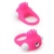 Розовое эрекционное кольцо с щеточкой LIT-UP SILICONE STIMU RING 5 - Dream Toys - в Пскове купить с доставкой