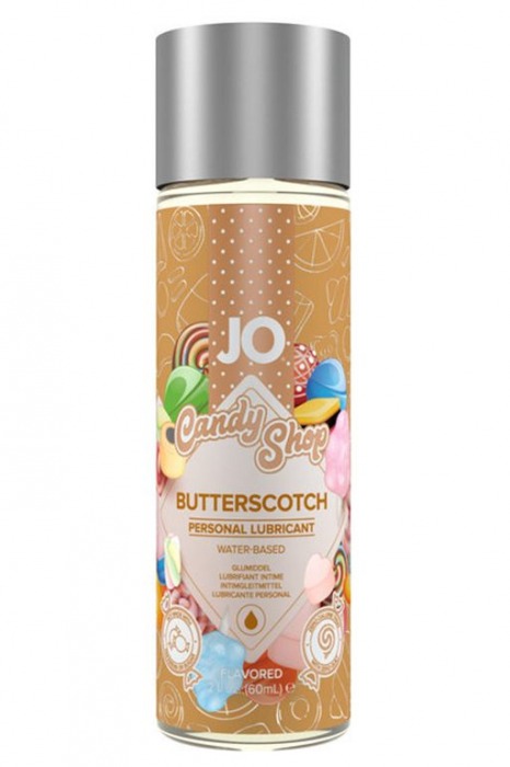 Смазка на водной основе Candy Shop Butterscotch с ароматом ирисок - 60 мл. - System JO - купить с доставкой в Пскове