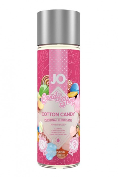 Смазка на водной основе Candy Shop Cotton Candy с ароматом сладкой ваты - 60 мл. - System JO - купить с доставкой в Пскове