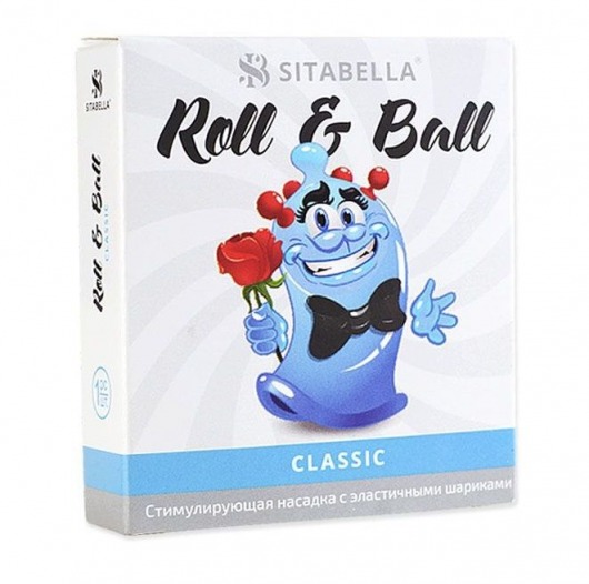 стимулирующий презерватив-насадка Roll   Ball Classic - Sitabella - купить с доставкой в Пскове