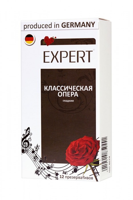 Гладкие презервативы Expert  Классическая опера  - 12 шт. - Expert - купить с доставкой в Пскове