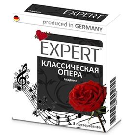 Гладкие презервативы Expert  Классическая опера  - 3 шт. - Expert - купить с доставкой в Пскове