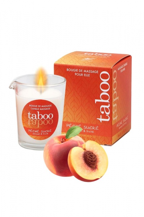 Массажное аромамасло с афродизиаками для женщин RUF Taboo Peche sucre - 60 гр. - RUF - купить с доставкой в Пскове