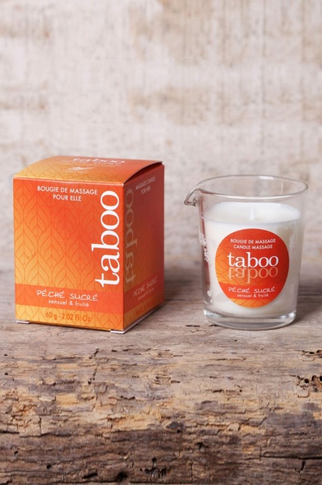 Массажное аромамасло с афродизиаками для женщин RUF Taboo Peche sucre - 60 гр. - RUF - купить с доставкой в Пскове