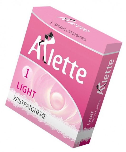 Ультратонкие презервативы Arlette Light - 3 шт. - Arlette - купить с доставкой в Пскове