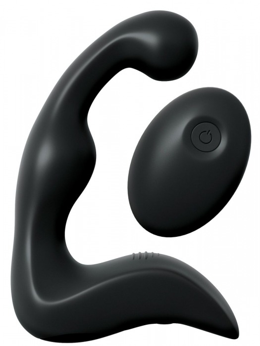 Черный вибромассажер простаты с пультом ДУ Control P-Spot Pro - Pipedream - в Пскове купить с доставкой