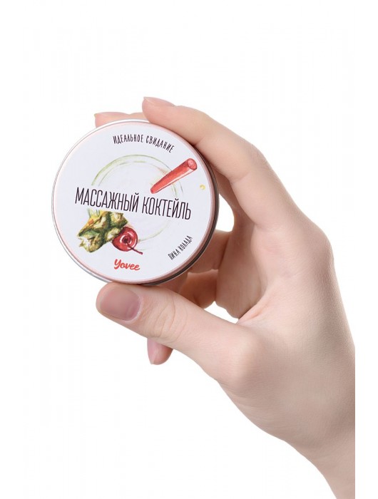 Массажная свеча «Массажный коктейль» с ароматом пина колады - 30 мл. - ToyFa - купить с доставкой в Пскове