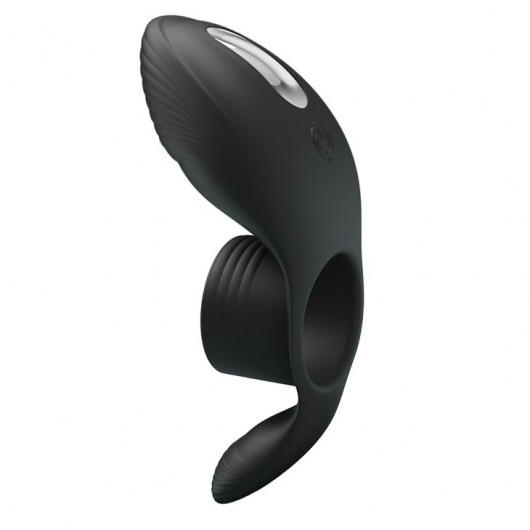 Черное кольцо на пенис с вибрацией Vibration Penis Sleeve - Baile - в Пскове купить с доставкой