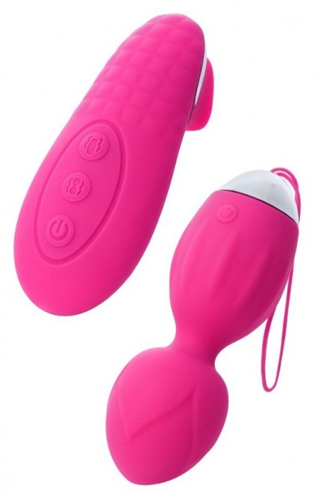 Розовые виброшарики TELLA с пультом-стимулятором - ToyFa в Пскове Розовые виброшарики TELLA с пультом-стимулятором - ToyFa