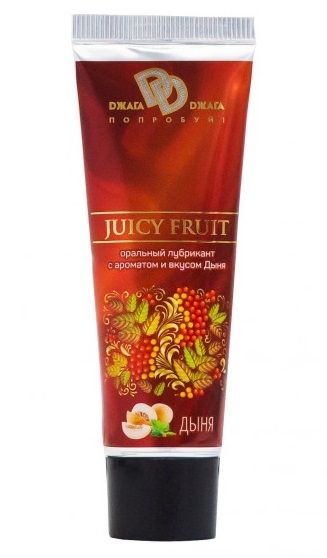 Интимный съедобный лубрикант JUICY FRUIT с ароматом дыни - 30 мл. - БиоМед - купить с доставкой в Пскове