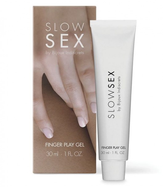 Гель для мастурбации с ароматом кокоса Slow Sex Finger Play Gel - 30 мл. - Bijoux Indiscrets - купить с доставкой в Пскове