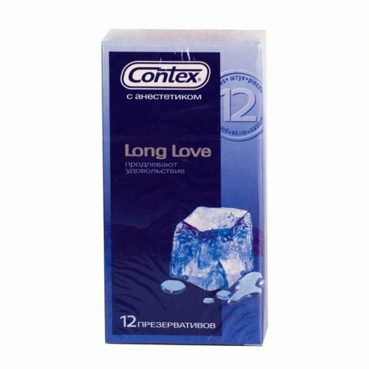 Презервативы с продлевающей смазкой Contex Long Love - 12 шт. - Contex - купить с доставкой в Пскове