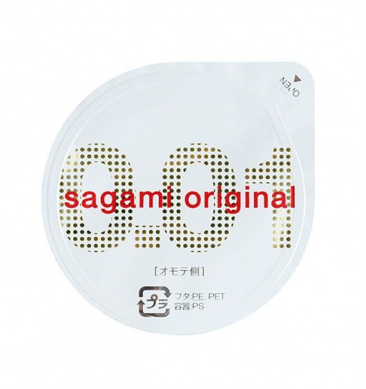 Супертонкий презерватив Sagami Original 0.01 - 1 шт. - Sagami - купить с доставкой в Пскове