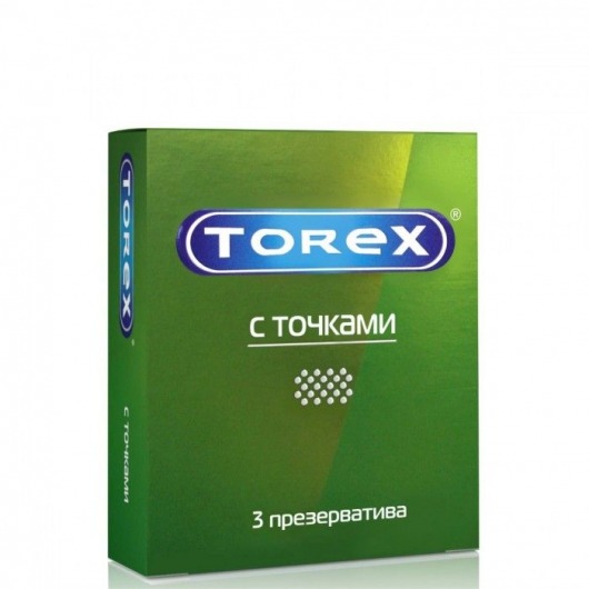 Текстурированные презервативы Torex  С точками  - 3 шт. - Torex - купить с доставкой в Пскове