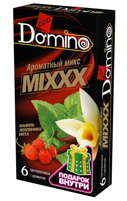 Ароматизированные презервативы DOMINO  Ароматный микс  - 6 шт. - Domino - купить с доставкой в Пскове