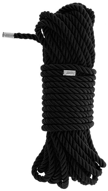 Черная веревка для бондажа BONDAGE ROPE - 10 м. - Dream Toys - купить с доставкой в Пскове