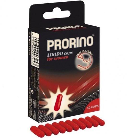 БАД для женщин ero black line PRORINO Libido Caps - 10 капсул - Ero - купить с доставкой в Пскове