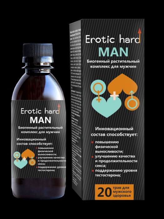 Мужской биогенный концентрат для усиления эрекции Erotic hard Man - 250 мл. - Erotic Hard - купить с доставкой в Пскове